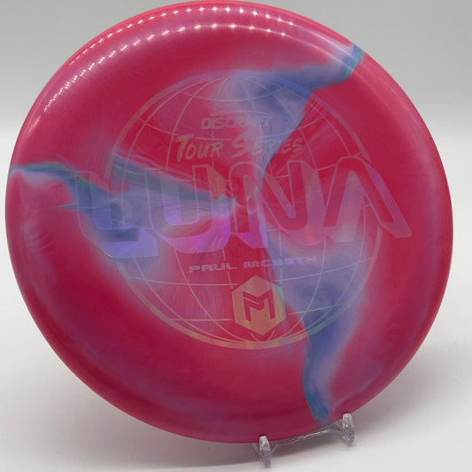 Discraft ESP Luna 2022 Tour Series Paul Mcbeth Red Marble Swirl Ghost Holo