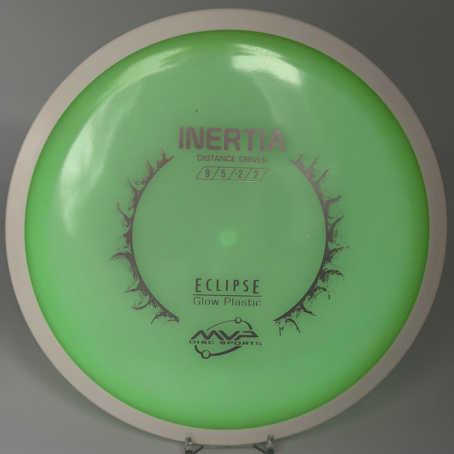 MVP Inertia - Eclipse Glow Plastic
(168g) | SPEED 9 GLIDE 5 TURN -2 FADE 2
