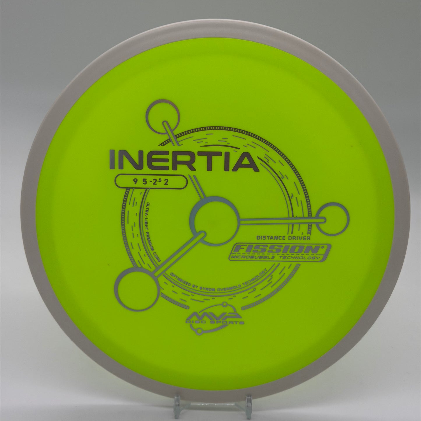 MVP Inertia - Fission
(158g) | SPEED 9 GLIDE 5 TURN -2 FADE 2